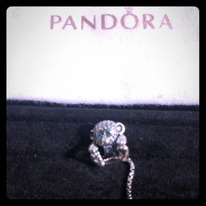 Authentic PANDORA Sparkling Monkey Charm